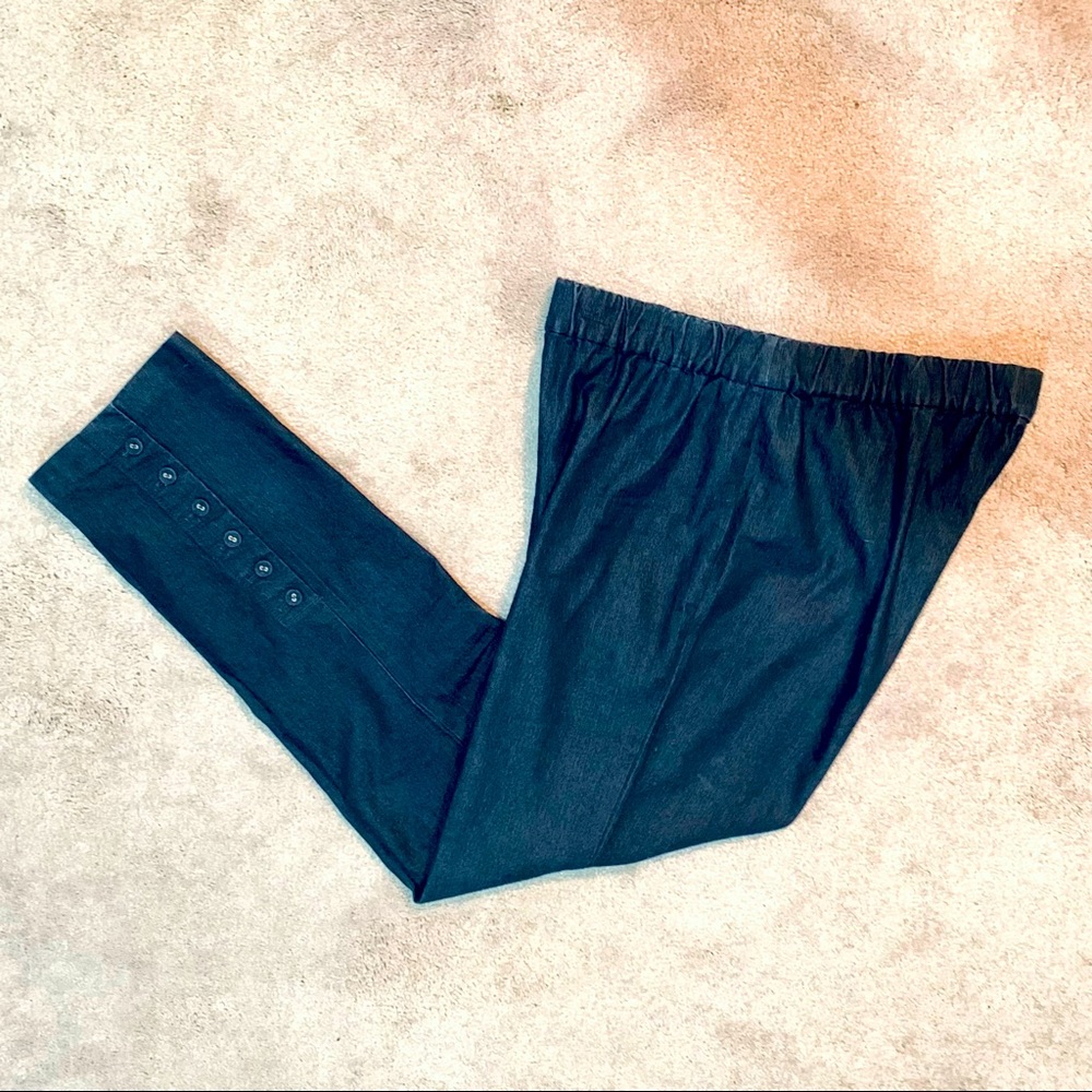 Tall Jeans Soft Surroundings Jeans Dark Wash Like New Fun Details